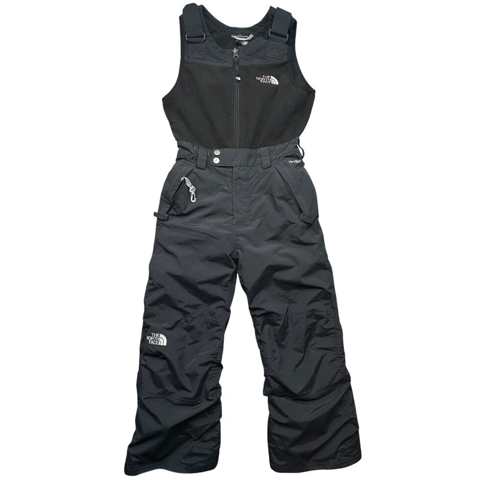 The North Face Snowdrift Insulated Bib Pant Overalls Girls Small Black Ski